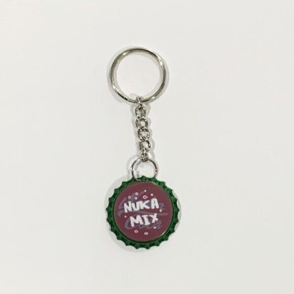 Fallout 4 Nuka Mix Cap Keychain - 3.5inch Gaming Keychain - Picture 3 of 7